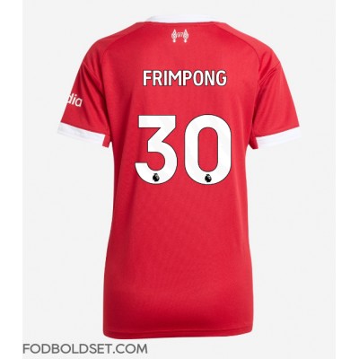 Liverpool Jeremie Frimpong #30 Hjemmebanetrøje Dame 2025-26 Kortærmet Liverpool Jeremie Frimpong #30 Hjemmebanetrøje Dame 2025-26 Kortærmet